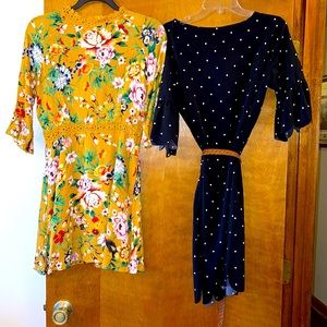 Set of two midi dresses. Both size medium.